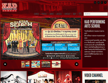 Tablet Screenshot of kad-performingarts.com